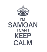 I'm Samoan I can't keep calm. - Kids Longsleeve Tee Design