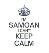 I'm Samoan I can't keep calm. - Kids Youth T shirt Design
