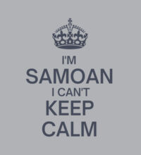 I'm Samoan I can't keep calm. - Womens Crop Hood Design