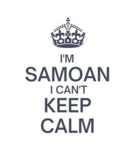 I'm Samoan I can't keep calm. - Womens Crop Tee Design