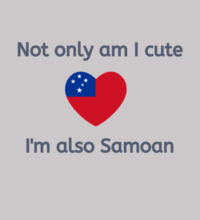 Cute and Samoan - Womens Premium Crew Design