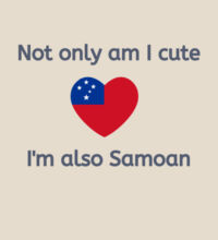 Cute and Samoan - Heavy Duty Canvas Tote Bag Design