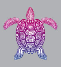 Purple Turtle - Kids Supply Hoodie Design