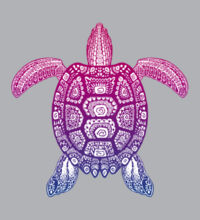 Purple Turtle - Kids Supply Hoodie Design