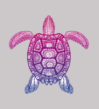 Purple Turtle - Womens Premium Crew Design