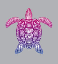 Purple Turtle - Kids Supply Crew Design