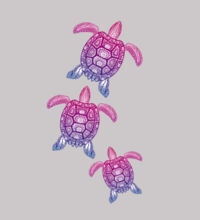 Purple turtle family - Mens Staple T shirt Design