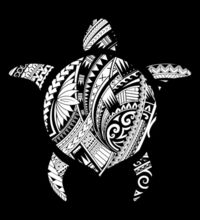 Polynesian Turtle - Womens Maple Tee Design