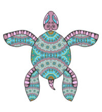 Turquoise Turtle - Tote Bag Design