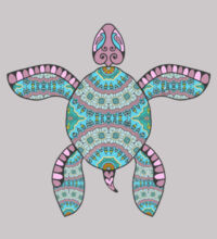 Turquoise Turtle - Mens Premium Crew Design