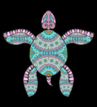 Turquoise Turtle - Kids Supply Hoodie Design