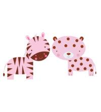 Zebra and Leopard - Kids Youth T shirt Design