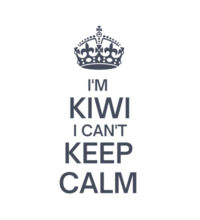 I'm Kiwi I can't keep calm. - Womens Crop Tee Design