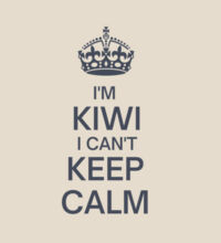 I'm Kiwi I can't keep calm. - Heavy Duty Canvas Tote Bag Design