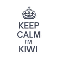 Keep Calm I'm Kiwi - Womens Curve Longsleeve Tee Design