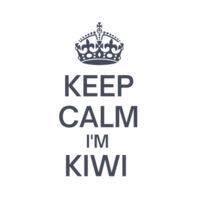 Keep Calm I'm Kiwi - Womens Crop Tee Design