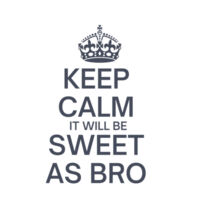 Keep Calm Sweet As - Womens Crop Tee Design