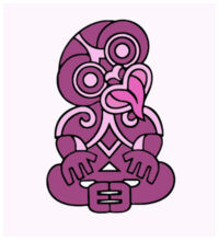 Purple Hei Tki - Placemat  Design