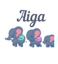 Elephant Aiga - Mug Design