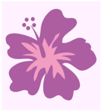 Pink Hibiscus - Coaster - Square Hardboard Design