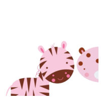 Zebra and Leopard - Baby Bib Design