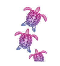 Purple turtle family - Mug Design