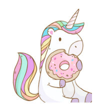 Unicorn and Doughnut - Mug Design