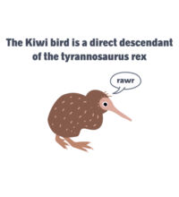 Kiwi Tyrannosarus Rex - Kids Unisex Classic Tee Design