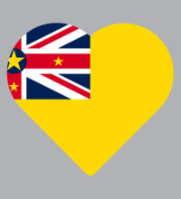 My heart is Niuean - Womens Crop Hood Design
