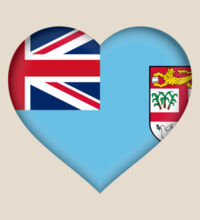 Fiji Heart - Heavy Duty Canvas Tote Bag Design