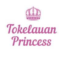 Tokelauan Princess - Womens Crop Tee Design