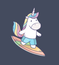 Surfing Unicorn - Kids Unisex Classic Tee Design
