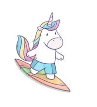 Surfing Unicorn - Mini-Me One-Piece Design