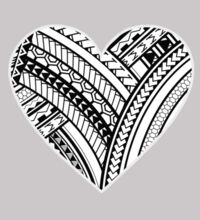 Polynesian Heart - Womens Premium Crew Design