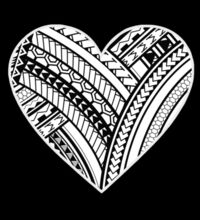 Polynesian Heart - Kids Wee Tee Design