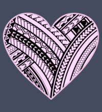 Pink Polynesian heart - Kids Unisex Classic Tee Design