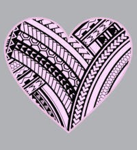 Pink Polynesian heart - Kids Supply Crew Design