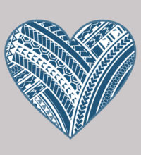 Green Polynesian heart - Womens Premium Hood Design