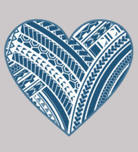 Green Polynesian heart - Womens Premium Crew Design