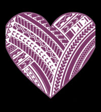Purple Polynesian heart - Kids Supply Crew Design