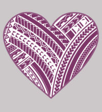 Purple Polynesian heart - Mens Premium Crew Design