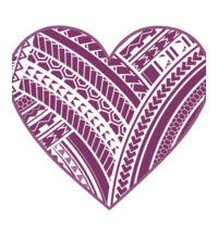Purple Polynesian heart - Mens Lowdown Singlet Design