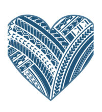 Polynesian Heart - Tea Towel Design