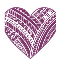 Polynesian Heart - Tea Towel Design