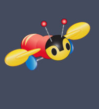 Kiwi Buzzy Bee - Kids Unisex Classic Tee Design