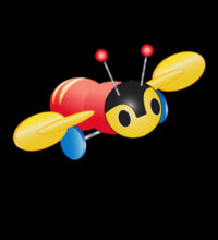 Kiwi Buzzy Bee - Mens Lowdown Singlet Design