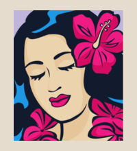 Polynesian Girl - Heavy Duty Canvas Tote Bag Design