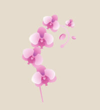 Pink Orchid - Heavy Duty Canvas Tote Bag Design