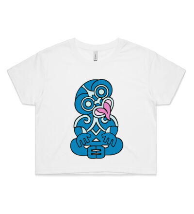 Green Hei Tiki - Womens Crop Tee Thumbnail