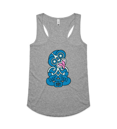 Green Hei Tiki - Womens Yes Racerback Singlet Thumbnail